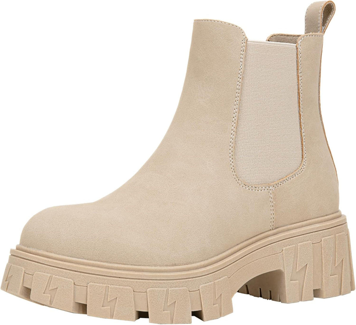 Women's Chelsea Combat Boots, Chunky Platform Ankle Boots