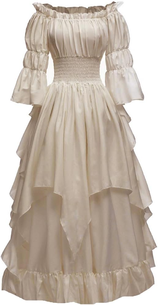 Women's Gothic Witch Dress Medieval Renaissance Costume Victorian Dress