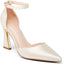 Womens Pumps Point Closed Toe High Heels Ankle Strap Heeled Sandals