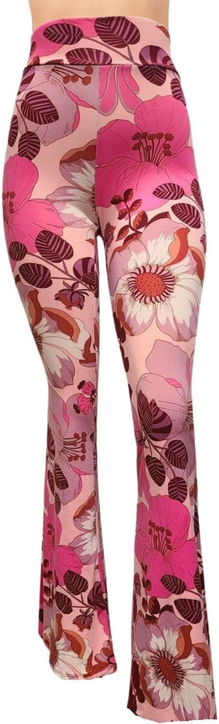 Women's High Waist Wide Leg Long Palazzo Bell Bottom