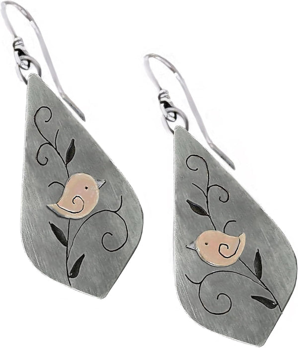 Antiqued Spiral Hollow-Out Boho Hoop Earrings