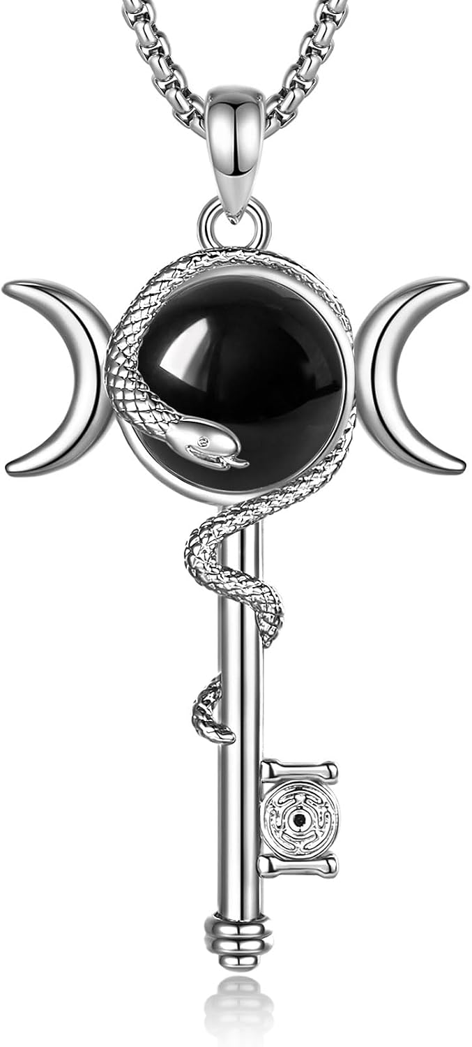 Hecate Key Necklace Witchy Jewelry for Women Witch Protection Sigils Gifts