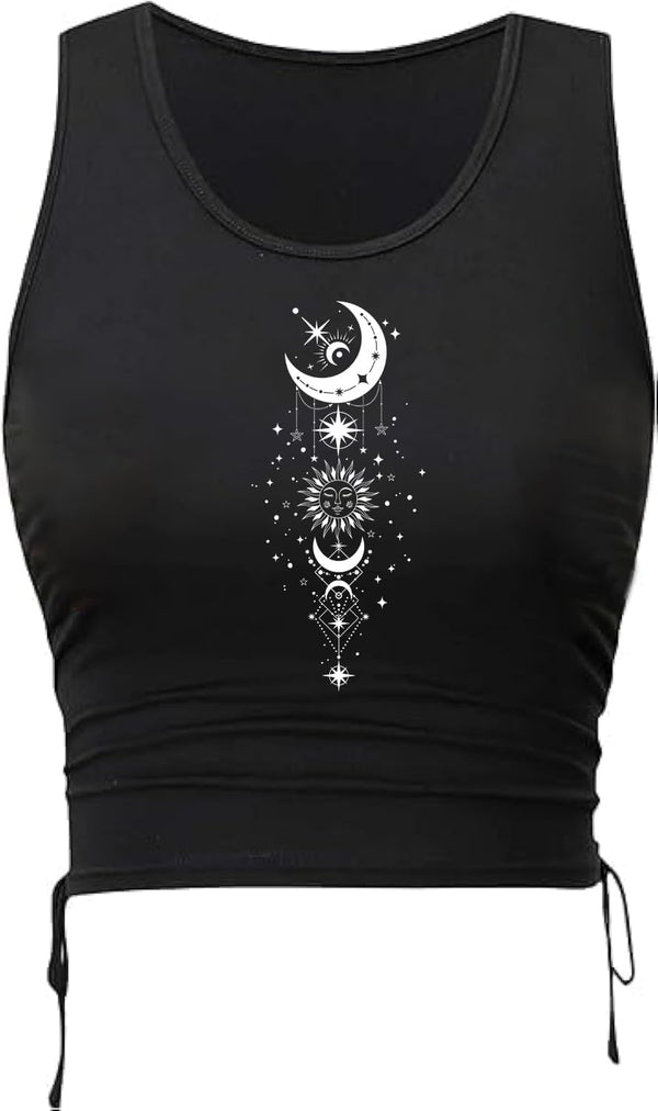 Remidoo Crop Tops for Women Casual Cropped Tank Top Summer Sleeveless Shirts