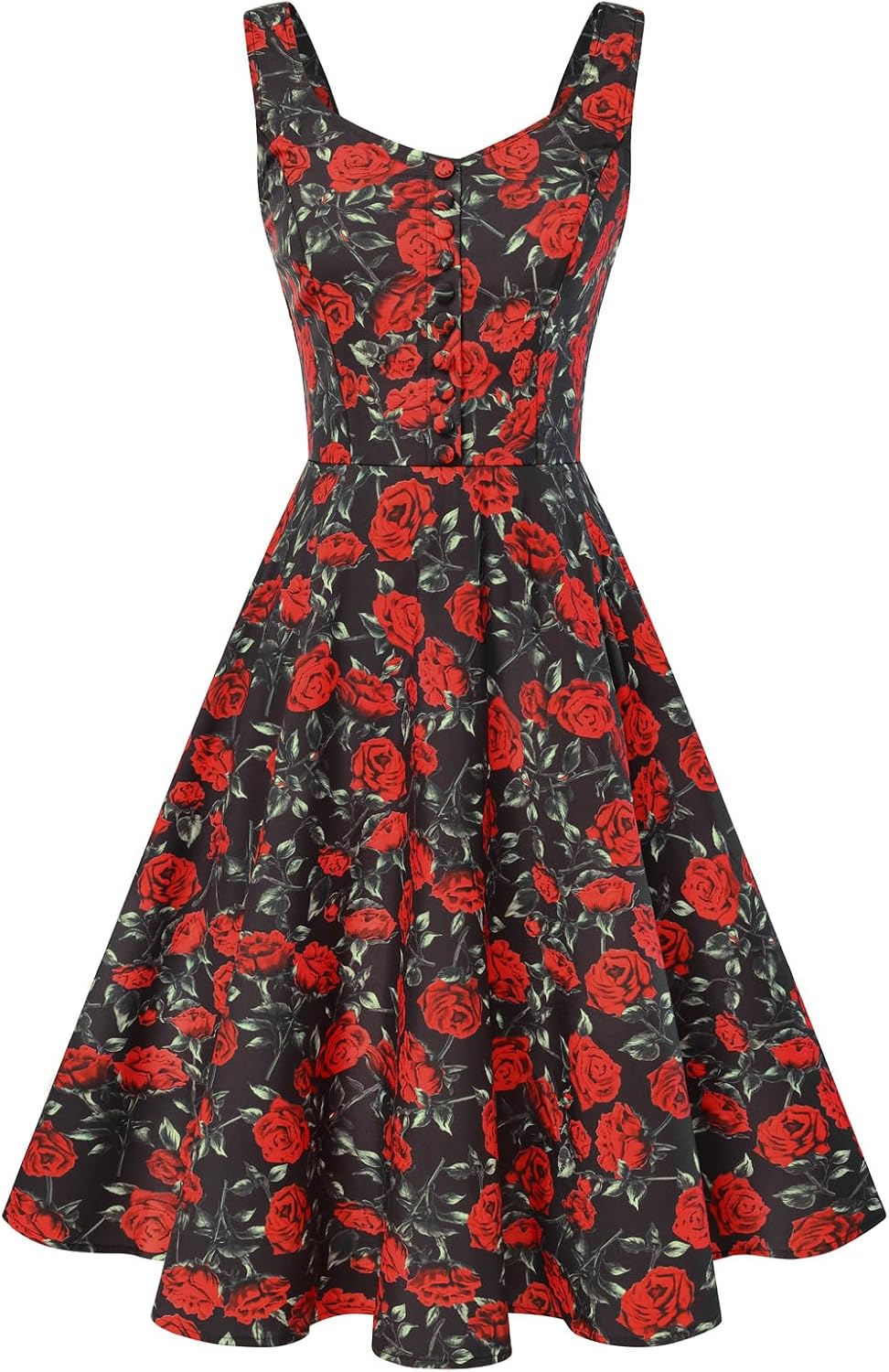 Belle Poque 1950s Vintage Dress for Women Sleeveless Homecoming Dresses Cocktail Party A-Line Summer Dress