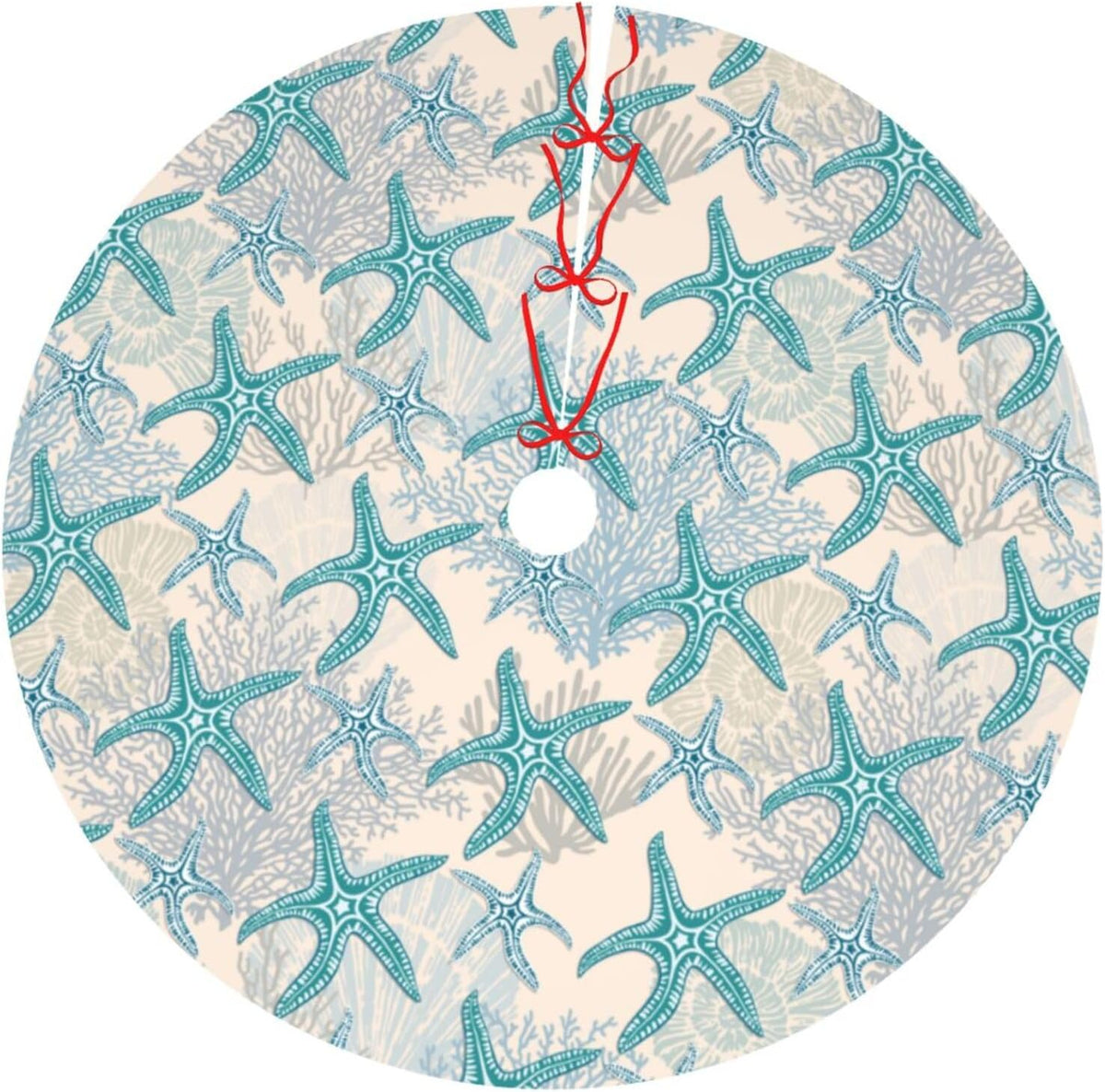Wicca Moon Phase Witchy Star Magic Mushroom 36 Inch Christmas Tree Skirt Carpet Mat Funny Party Soft Cover Mat Decor Supplies for Xmas Halloween Decorations Occasion Farmhouse