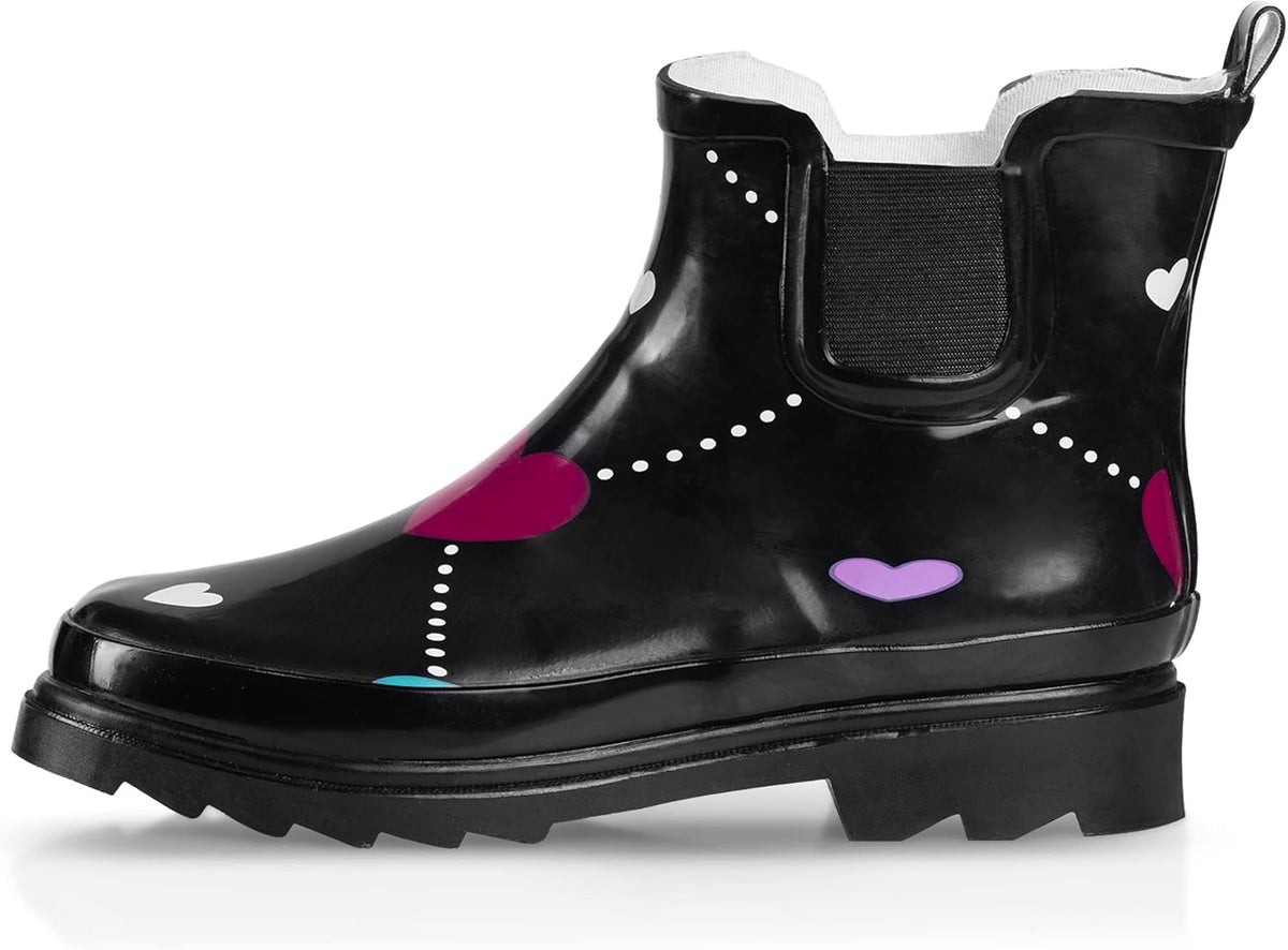 Womens Ankle Rain Boots - Ladies Waterproof Winter Spring