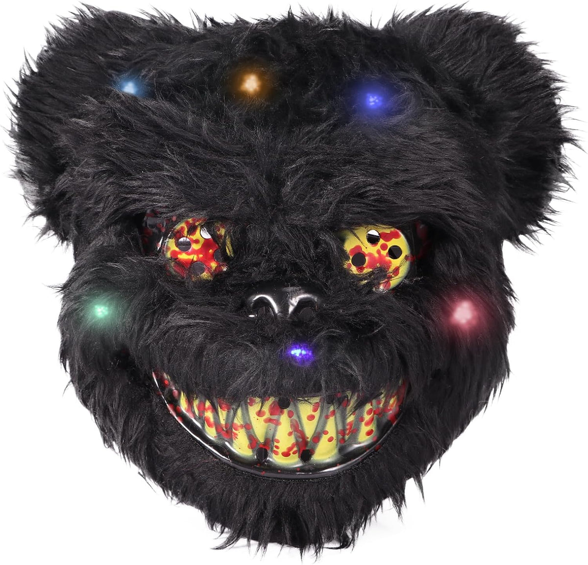 BESSEEK Halloween Scary Mask Bear Rabbit Bunny Mask, Bloody Plush Animal Head Mask, Cosplay Costume Props Halloween Party
