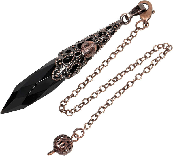 Rockcloud Crystal Stone Dowsing Pendulum Chakra Crystal Point Pendulum
