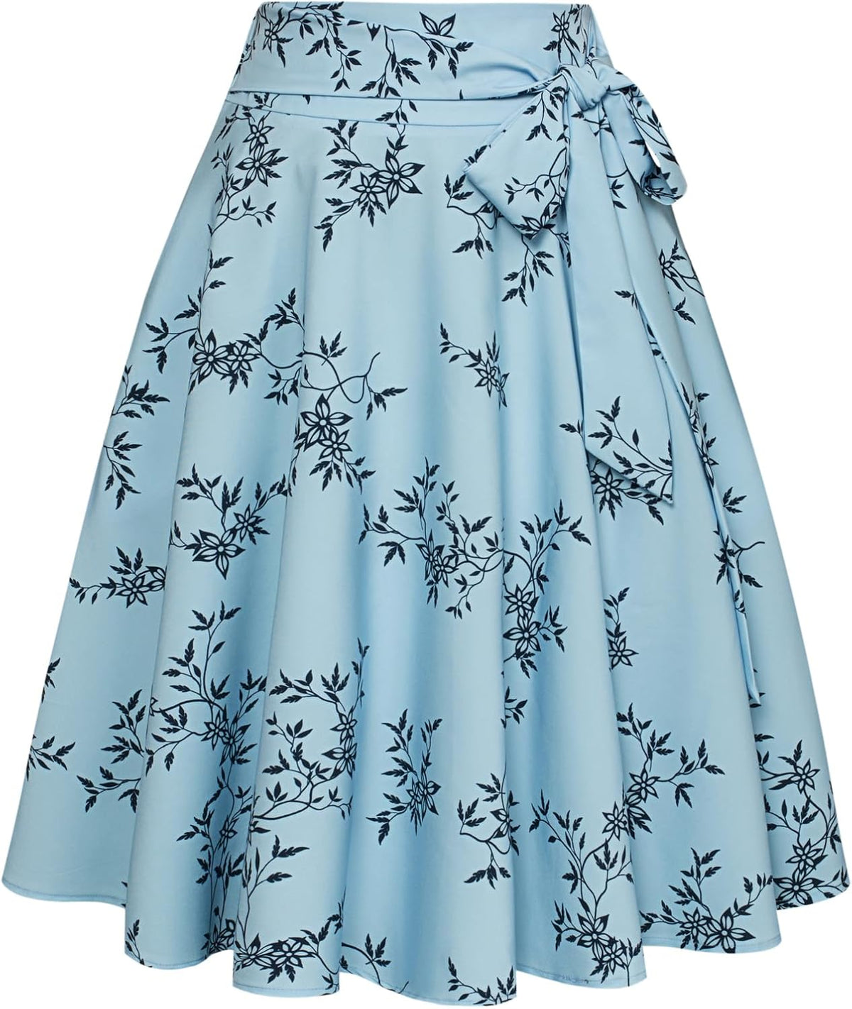 Belle Poque Women High Waisted A Line Skirt with Pockets