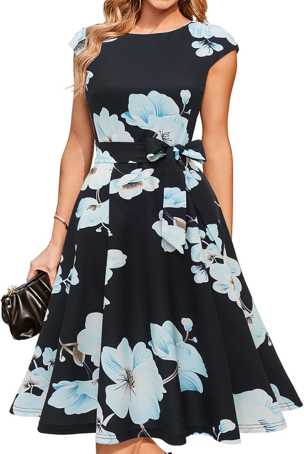 DRESSTELLS Women's Cocktail Dresses, Formal Wedding Guest Church Dress