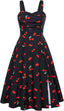 Belle Poque Women's Vintage Midi Tea Party Cocktail Dress