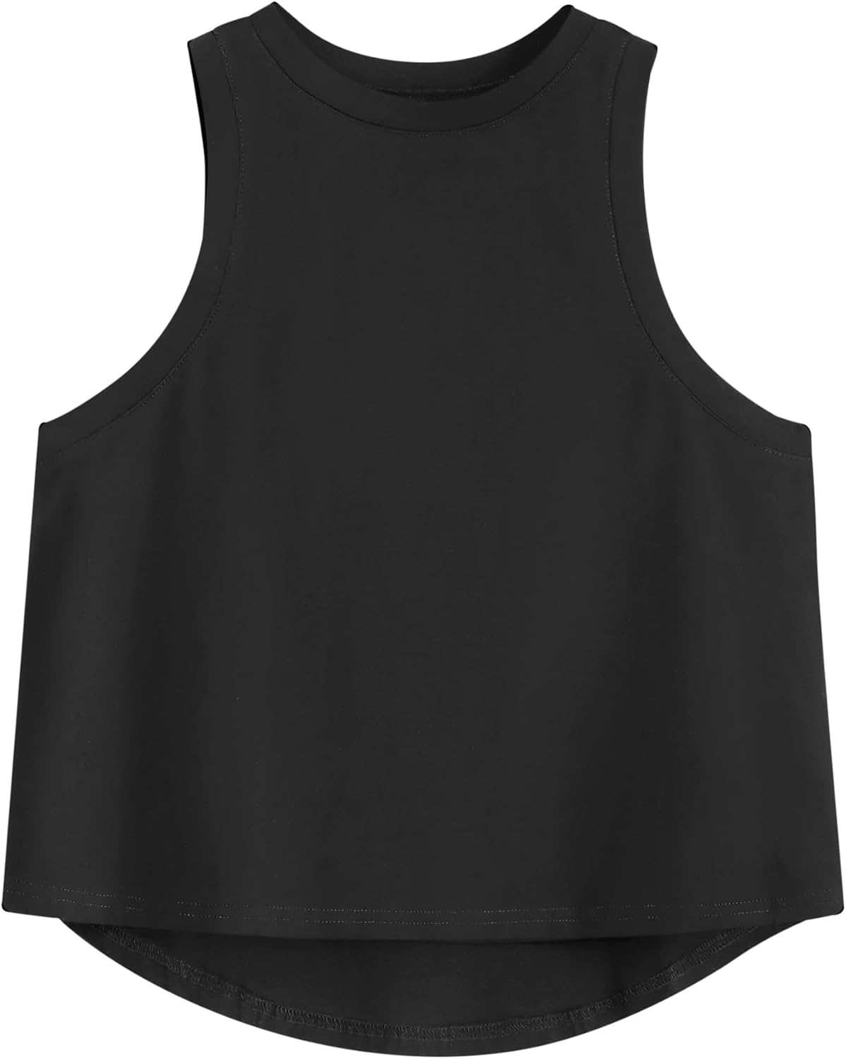 Remidoo Crop Tops for Women Casual Cropped Tank Top Summer Sleeveless Shirts