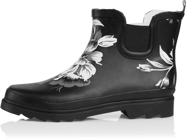 Womens Ankle Rain Boots - Ladies Waterproof Winter Spring