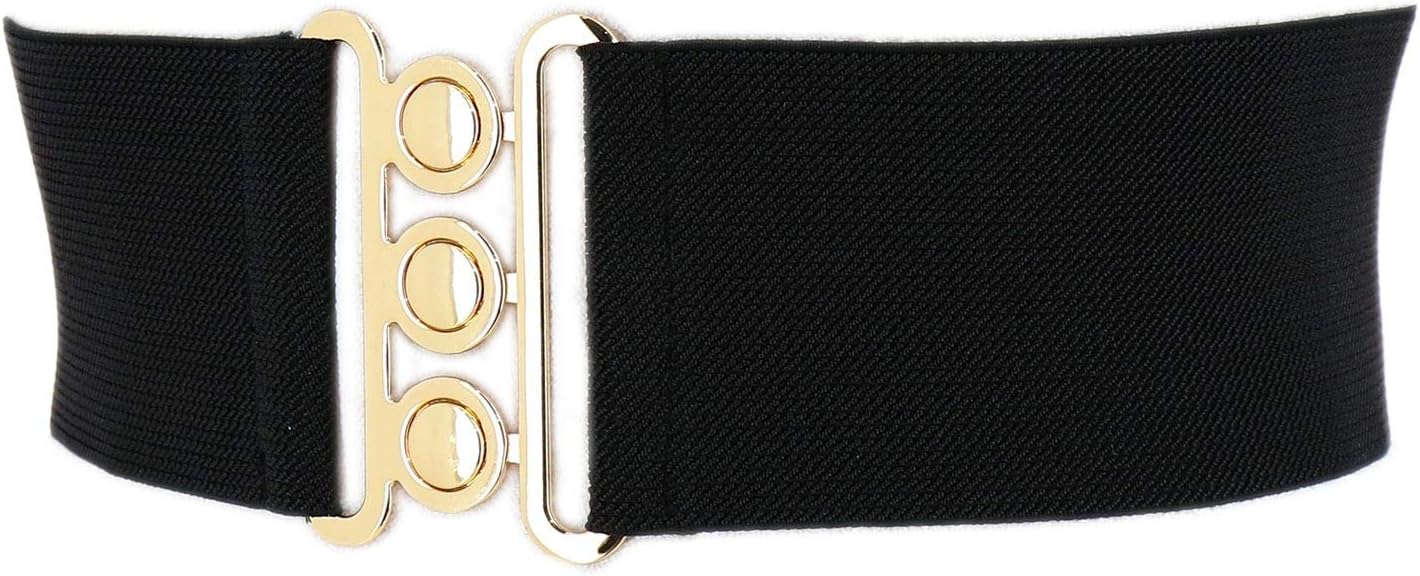 Wide Waist Elasticated Woman Belt Made In France, Gloria