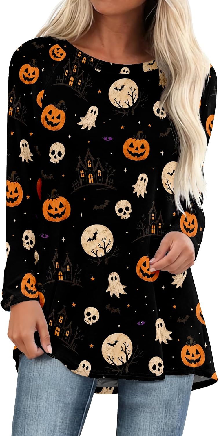 Tunic Tops for Women Loose Fit Dressy Long Sleeve for Leggings