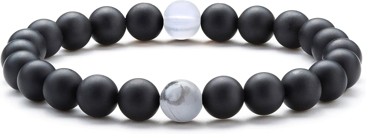 Men Women 8mm Tiger Eye Stone Beads Bracelet