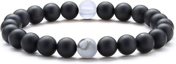Men Women 8mm Tiger Eye Stone Beads Bracelet