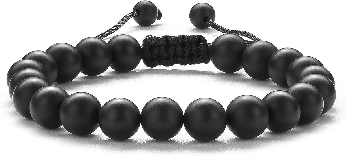 Men Women 8mm Tiger Eye Stone Beads Bracelet