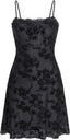 Verdusa Women's Mini Dress Floral Mesh Spaghetti Strap Short Dresses Y2k