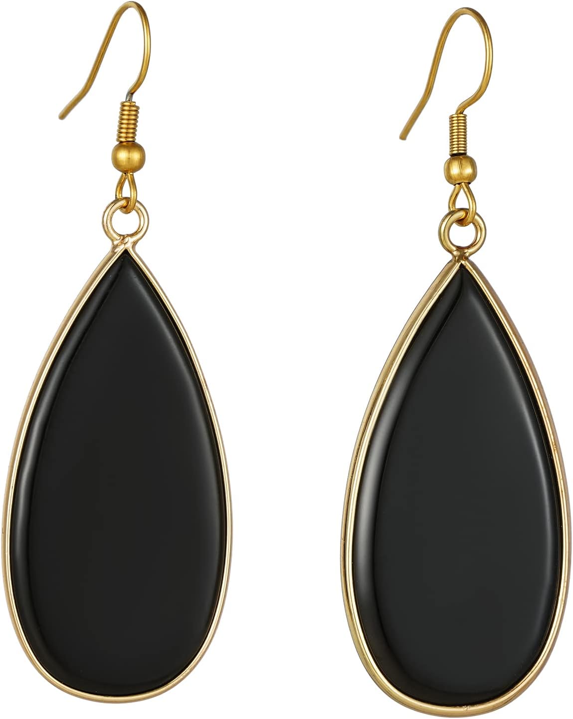 Boho Natural Stone Dangle Drop Earrings