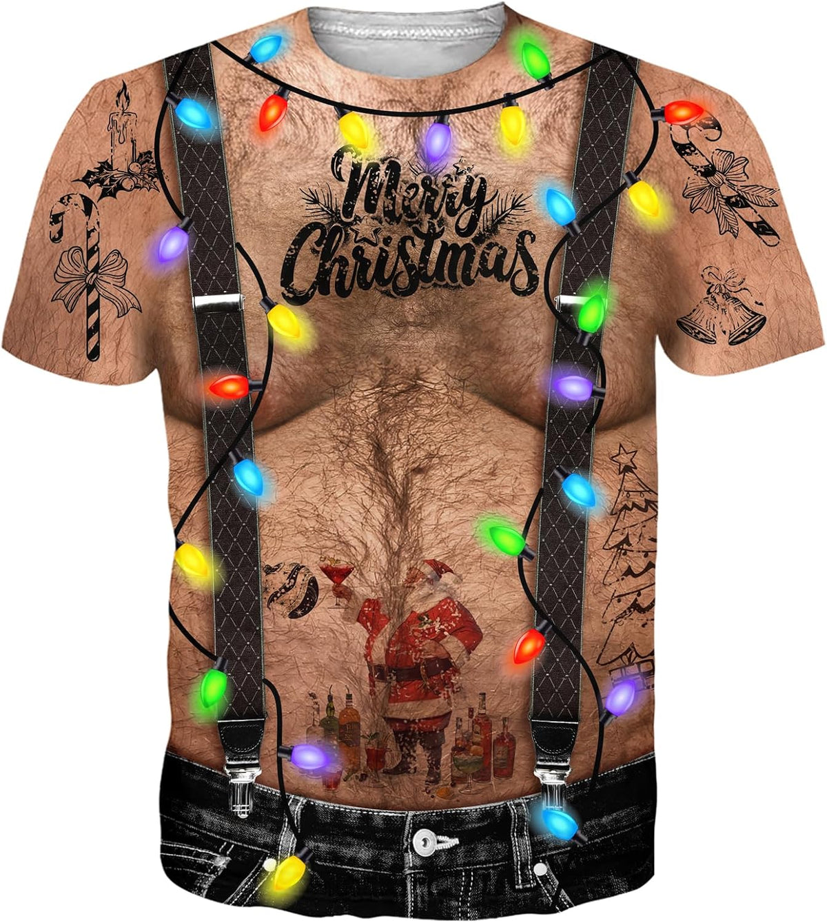 uideazone Mens 3D Funny Graphic T Shirt Novelty Short Sleeve Costume Tees