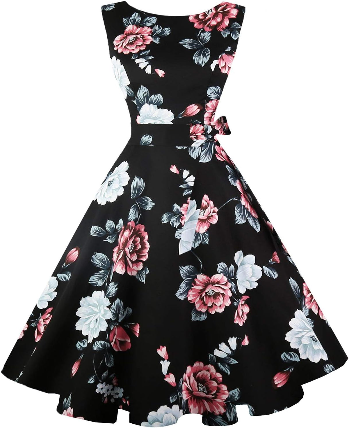 Sleeveless Vintage 1950s Cocktail Dress
