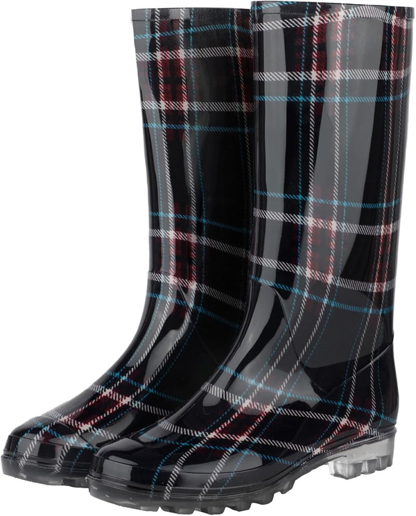 Tall Rain Boots For Women, Knee High Waterproof Slip On