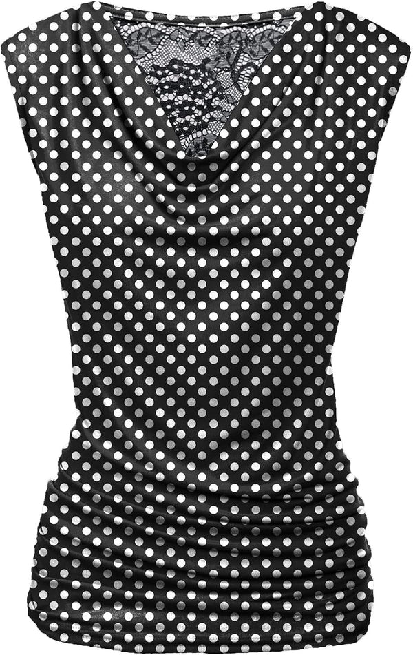 Zeagoo Tank Top for Women Trendy Going Out Tops Sleeveless Shirts Ruched Business Casual Basic Tunic Tops