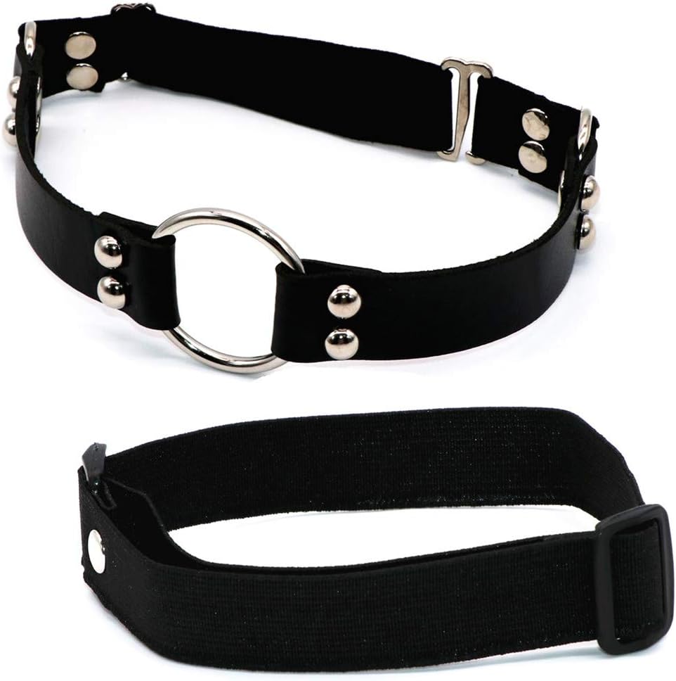 Outman Adjustable 2 Rows Leg Harness Garter Belt Punk Thigh Ring Garter
