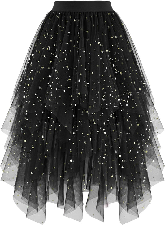 High Low Layered Puffy Fairy Tulle Skirts