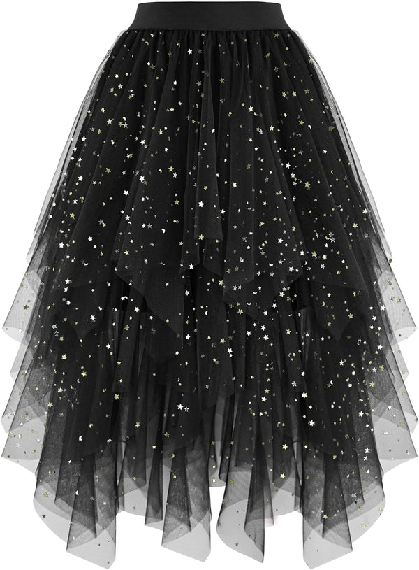 High Low Layered Puffy Fairy Tulle Skirts