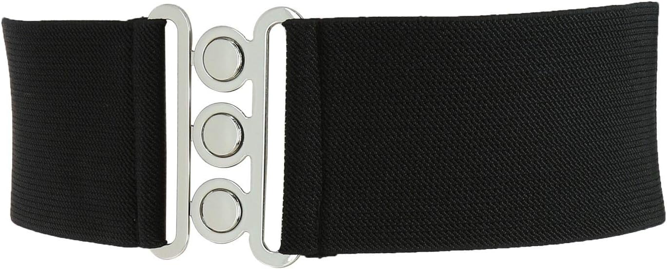 Wide Waist Elasticated Woman Belt Made In France, Gloria