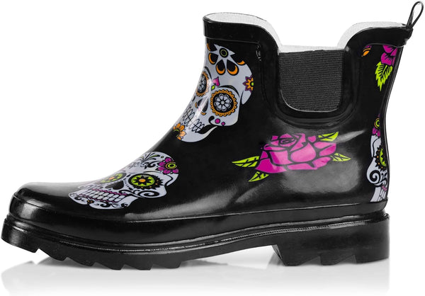 Womens Ankle Rain Boots - Ladies Waterproof Winter Spring