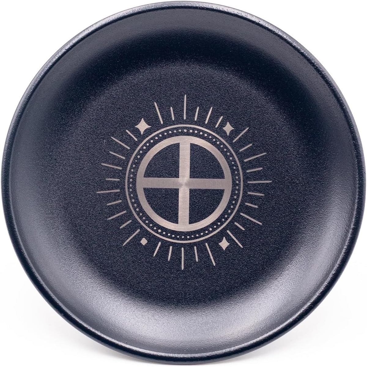 Offering Bowl Prayer Ritual Plate Great for Wicca, Altar use, Ritual use, Incense Burner, smudging Bowl, Decoration (Golden Triple Moon)