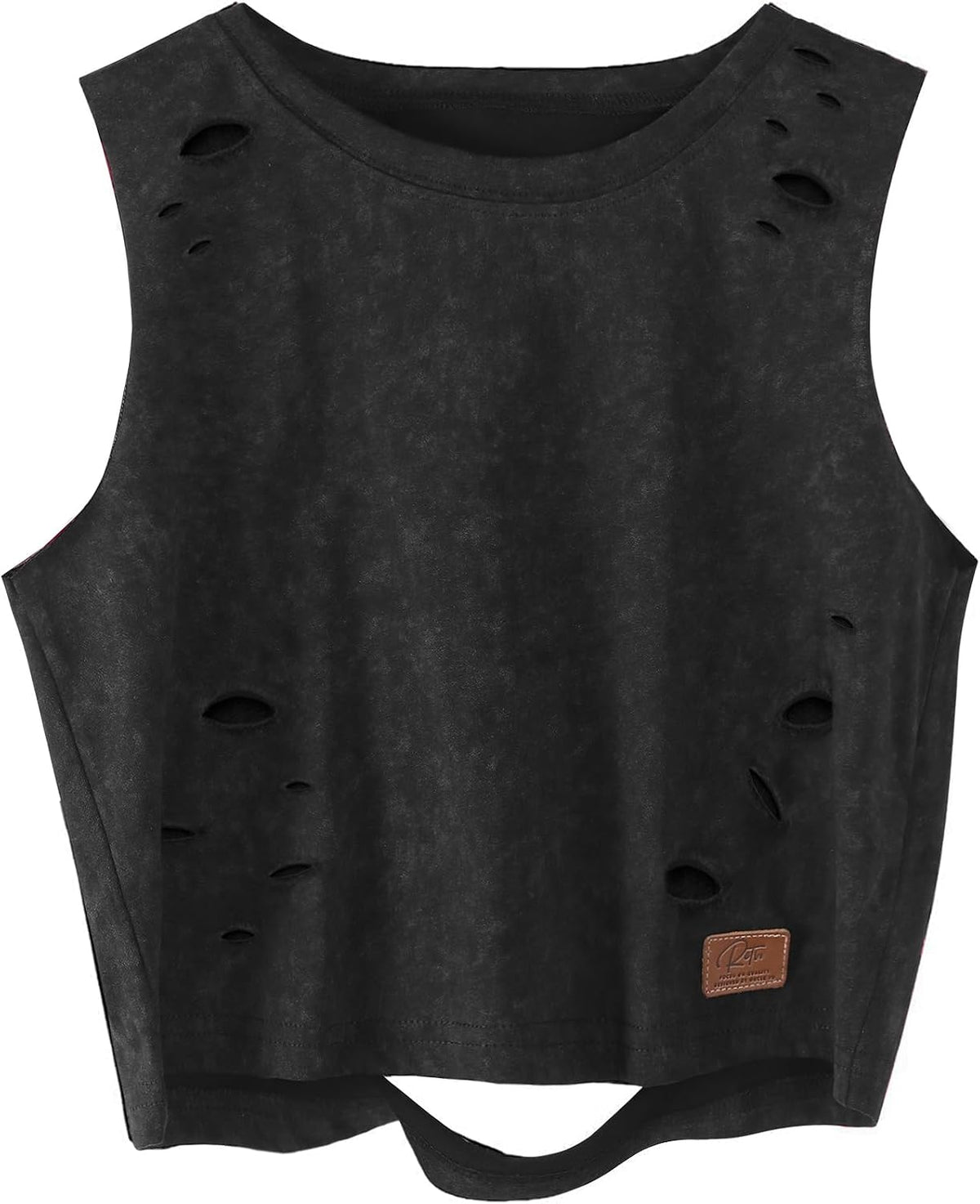 Remidoo Crop Tops for Women Casual Cropped Tank Top Summer Sleeveless Shirts
