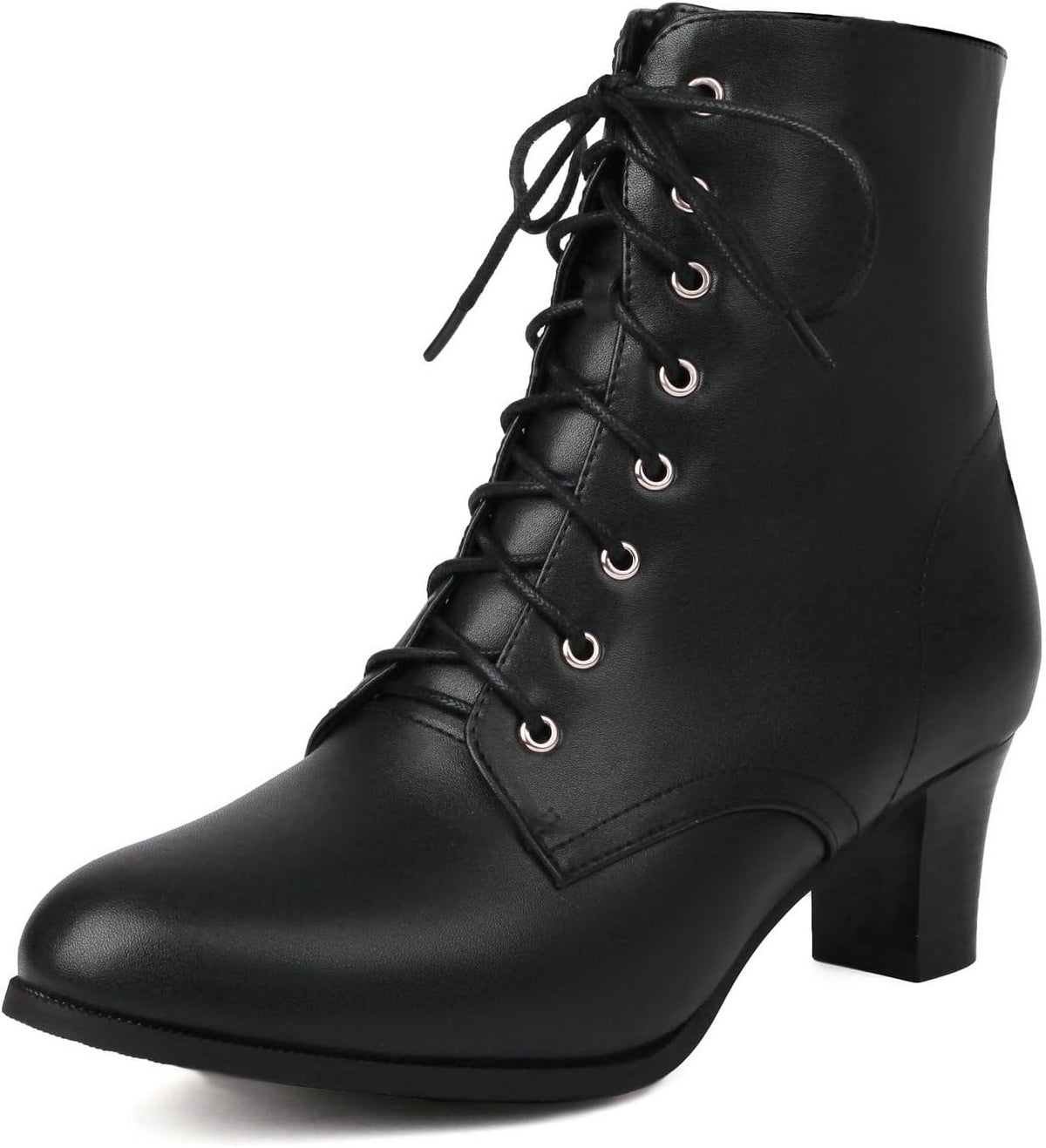 Uniquelly Women Vintage Victorian Boots Lace Up Ankle Boots