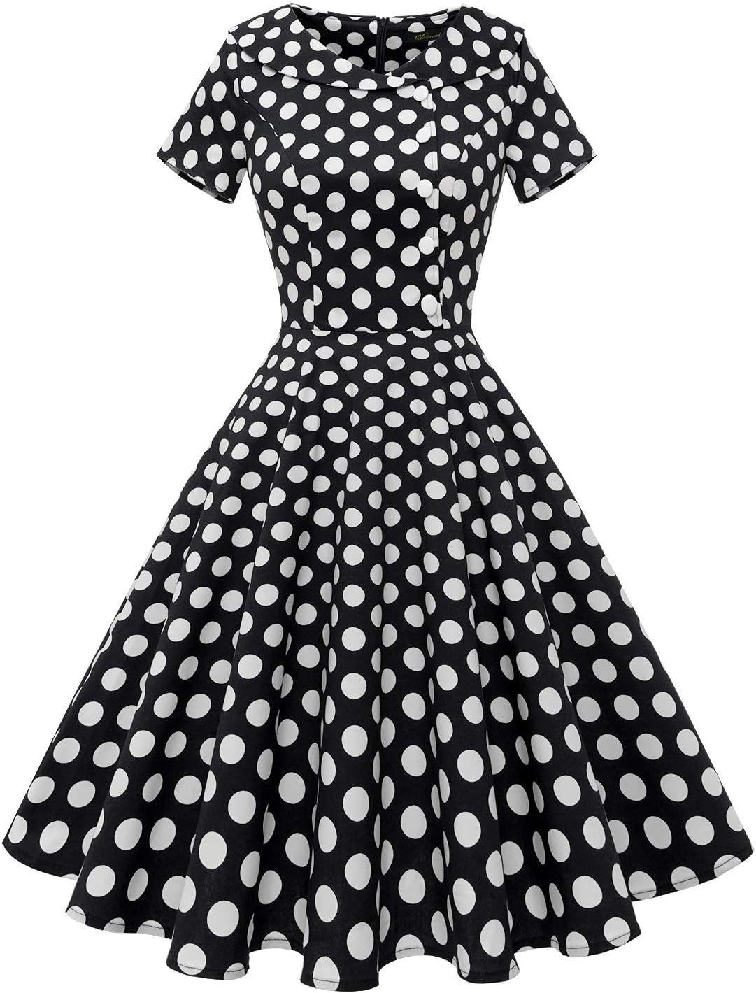 Wedtrend Women's 1950s Vintage Audrey Hepburn Style Cocktail Swing Dresses