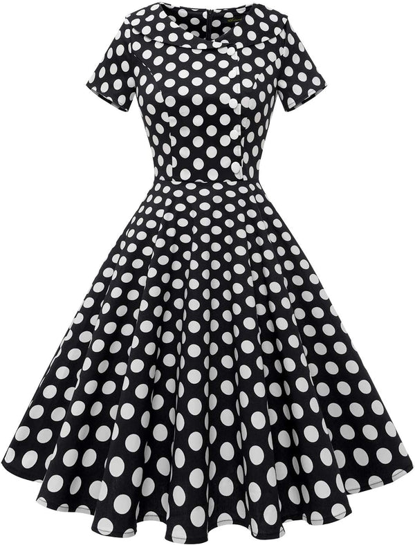 Wedtrend Women's 1950s Vintage Audrey Hepburn Style Cocktail Swing Dresses