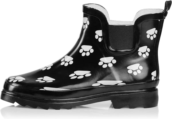 Womens Ankle Rain Boots - Ladies Waterproof Winter Spring