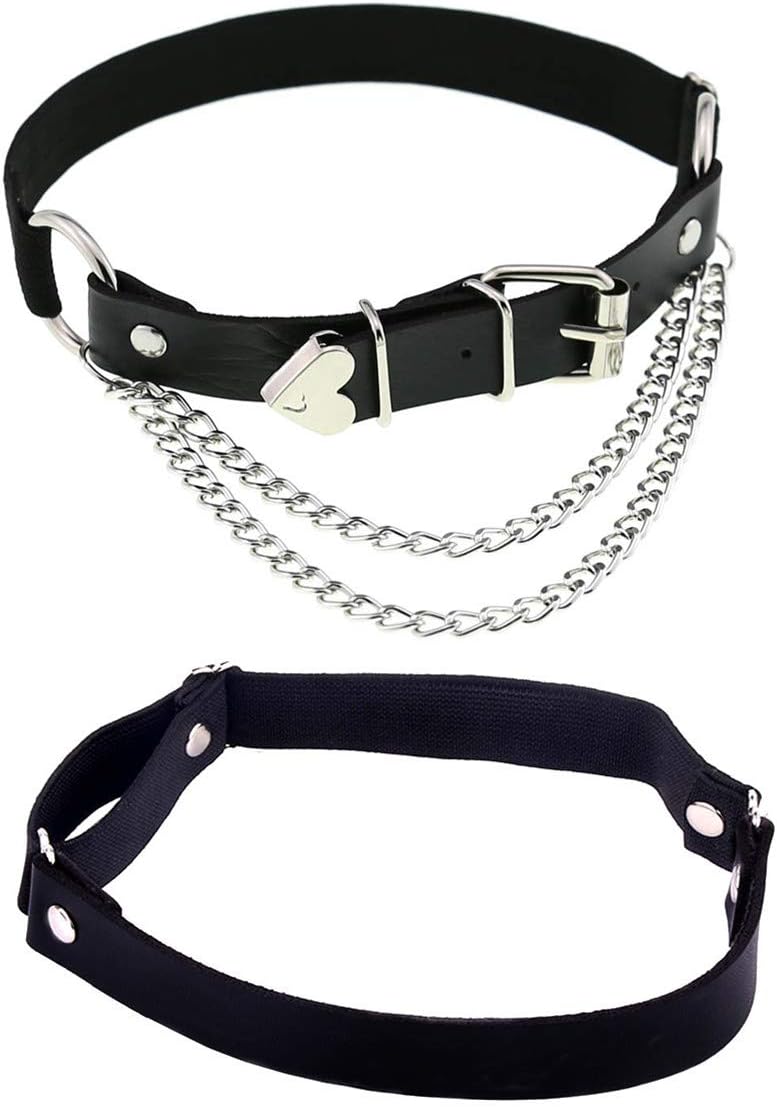 Outman Adjustable 2 Rows Leg Harness Garter Belt Punk Thigh Ring Garter