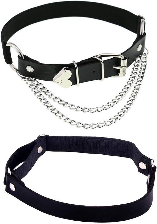 Outman Adjustable 2 Rows Leg Harness Garter Belt Punk Thigh Ring Garter