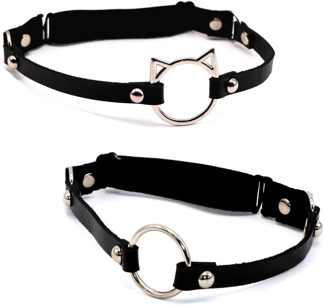 Outman Adjustable 2 Rows Leg Harness Garter Belt Punk Thigh Ring Garter