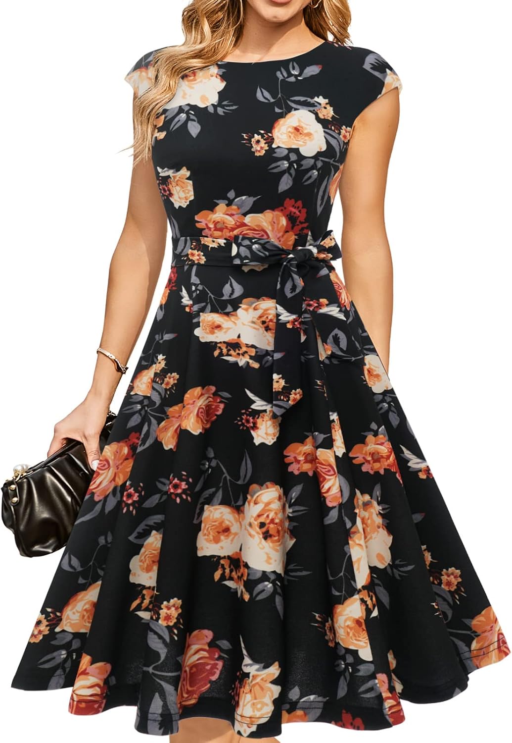 DRESSTELLS Women's Cocktail Dresses, Formal Wedding Guest Church Dress