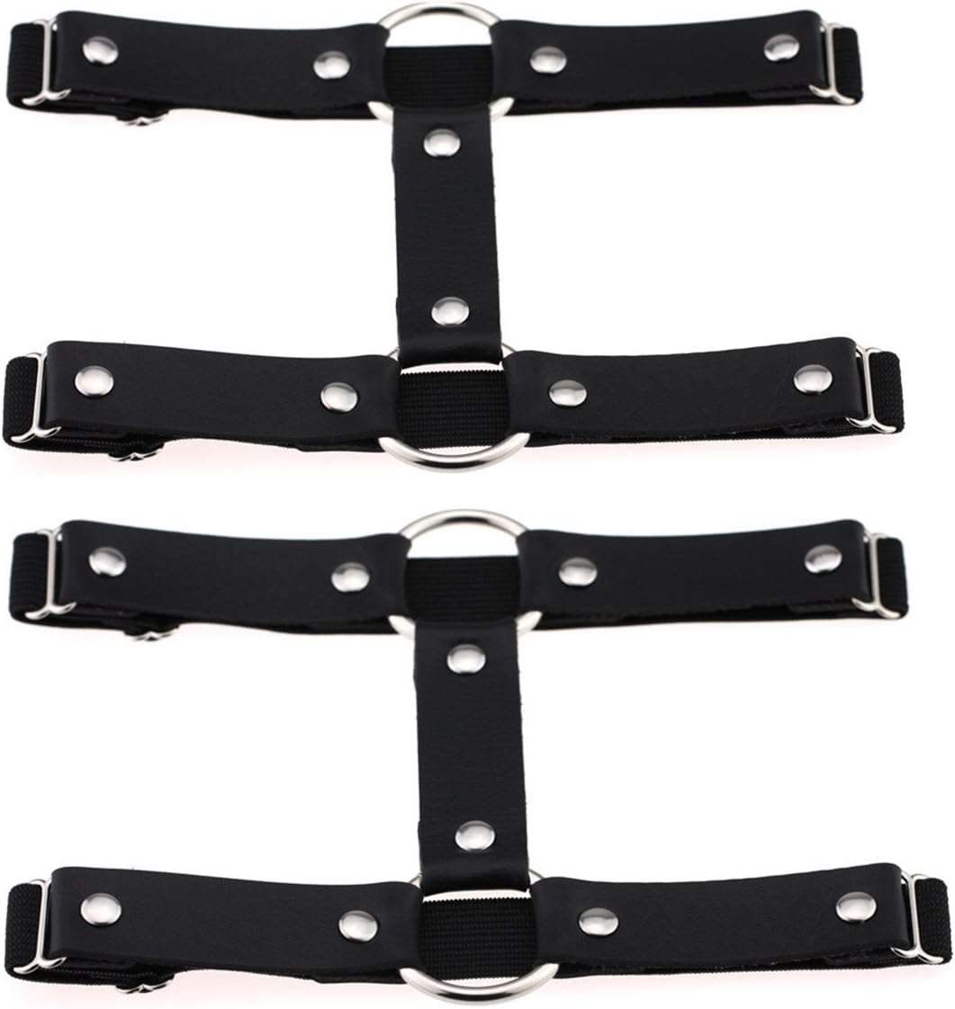 Outman Adjustable 2 Rows Leg Harness Garter Belt Punk Thigh Ring Garter