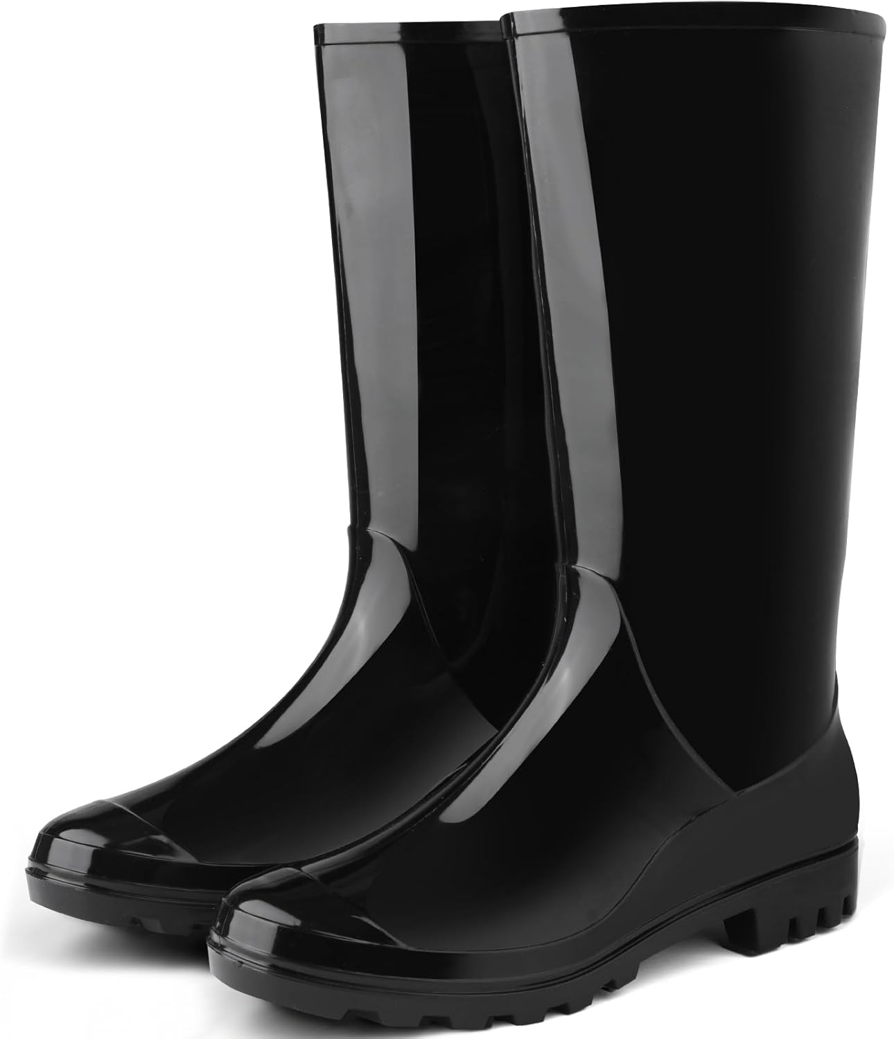 Tall Rain Boots For Women, Knee High Waterproof Slip On