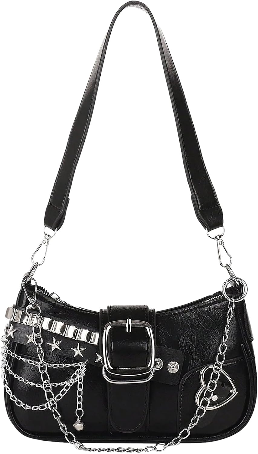 Women's Y2K Star Embroidery Shoulder Bag