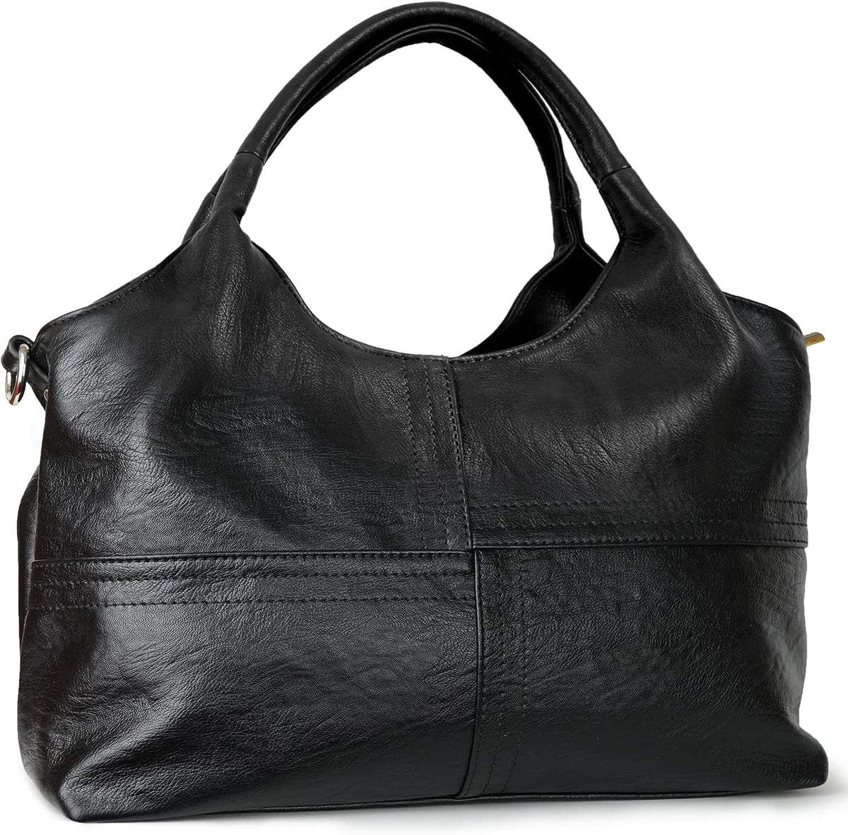 Medium Vegan Leather Satchel-Tote for Women