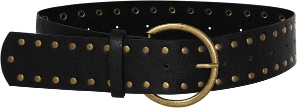 Scarlet Darkness Western Belt For Women Leather Cowboy Belt With