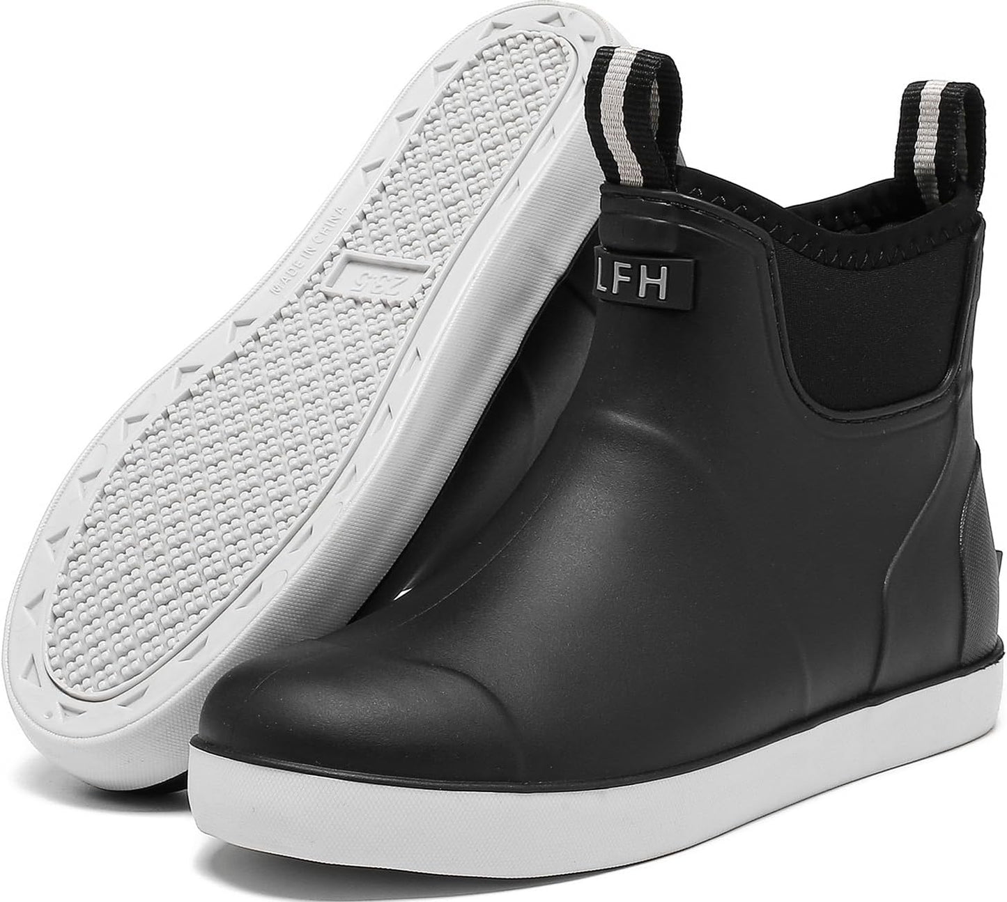 Women's Deck Boots, Waterproof Ankle Rain Boots With Anti-slip