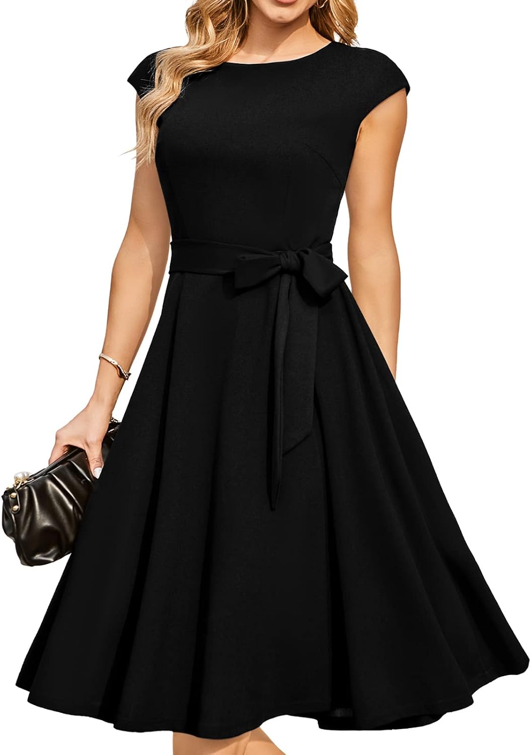 DRESSTELLS Women's Cocktail Dresses, Formal Wedding Guest Church Dress